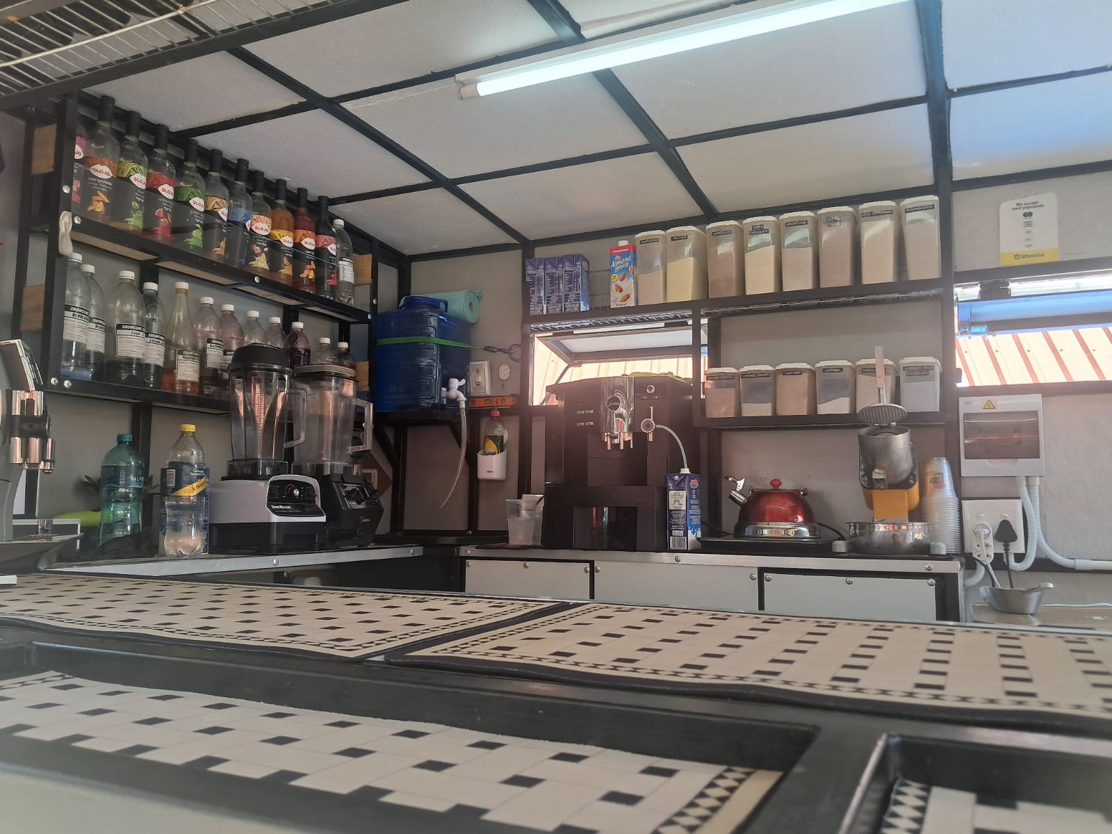 Brew 4 u Coffee - Inside Trailer